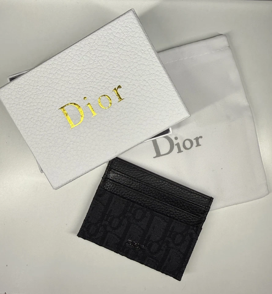 Christian Dior Black Bifold Card Holder Wallet (Same Day Shipping) - Image 4 of 4