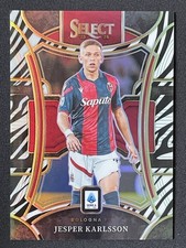 Jesper Karlsson 2023-24 Panini Select Serie A Mezzanine Zebra Prizm /20 #121