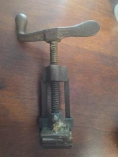 Vintage Cast Iron Bench Clamp Woodworking Holding Fixture Collectible Tool CPC