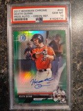 2017 Bowman Chrome Prospect Auto Heath Quinn #CPA-HQ Grn Refractor /99 (AU, RC)