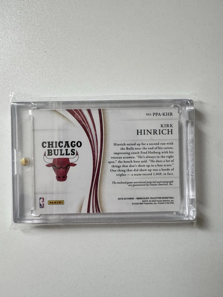 Parche automático Immaculate Basketball Kirk Hinrich 2019-20/25 doble automático 1/1 Foto 2 de 2