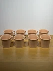 Fiestaware Pink Coffee Mugs Set Of 8 Fiesta O Ring Handle Rose