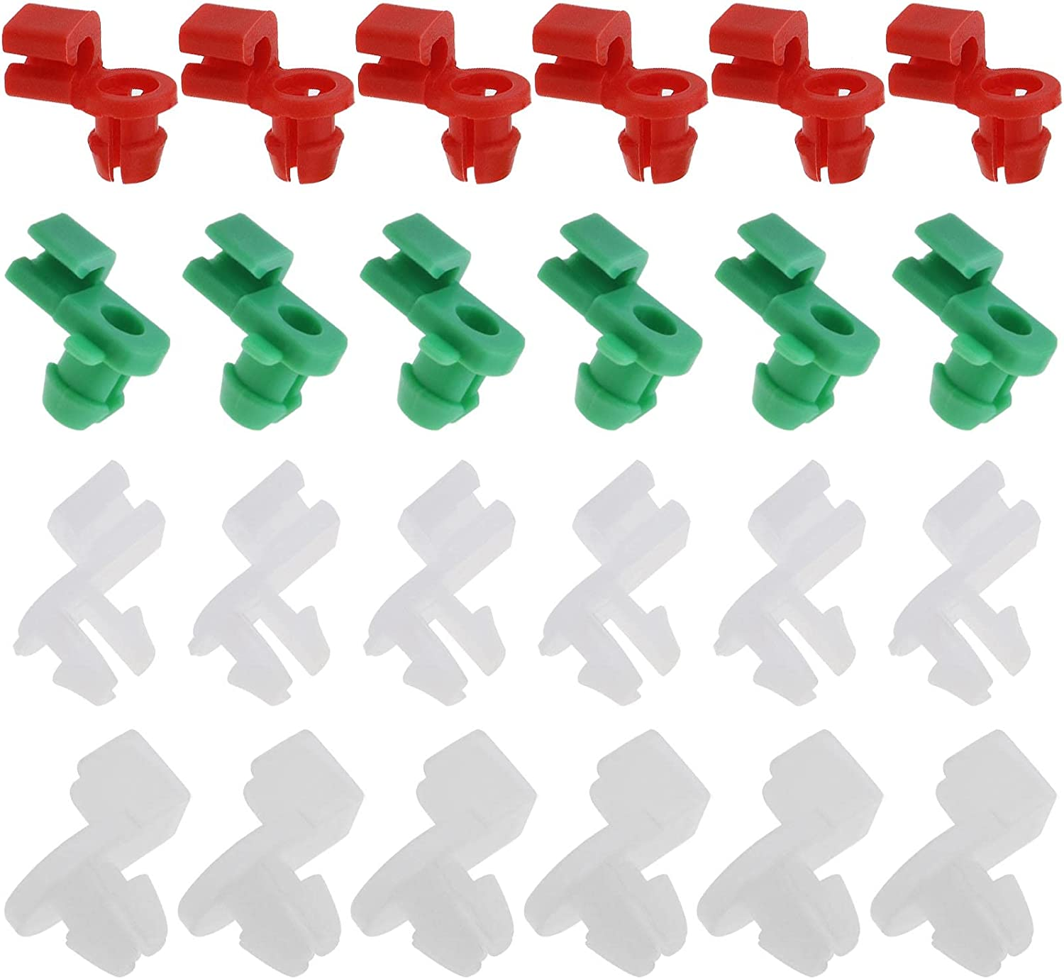 24Pcs Car Door Lock Rod Linkage Retainer Clips Left Right Driver