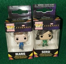 ¡NUEVO! 2 x FUNKO POP! LLAVEROS DE BOLSILLO - MARVEL - ETERNALS - SERSI E IKARIS