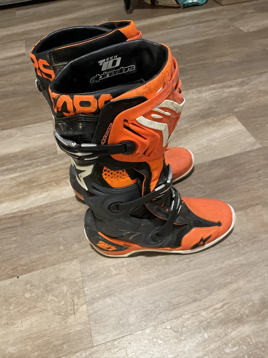 Alpinestars Tech 10 Off Road Boots MX Size 12 Good Condition New