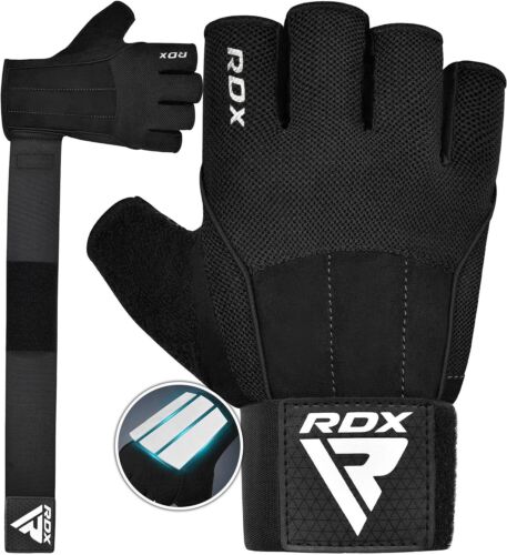 Weight Lifting Gloves by RDX , Powerlifting Fitness Workout Gym Gloves, Unisex - Picture 1 of 11