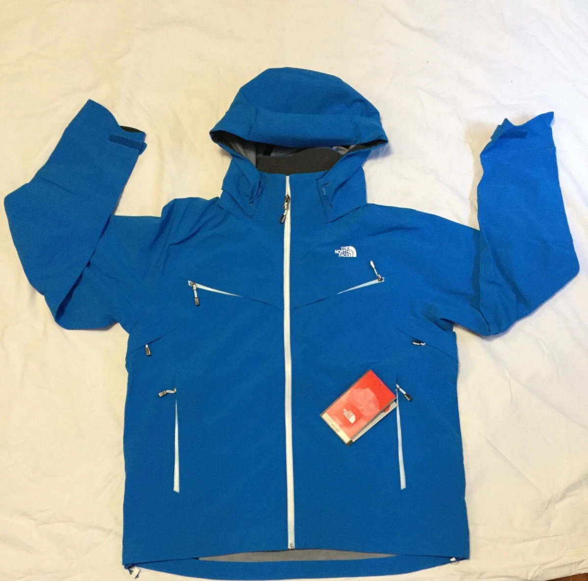 $649 THE NORTH FACE MEN'S DINOZ JACKET ATHENS BLUE XLARGE POLARTEC NEOSHELL