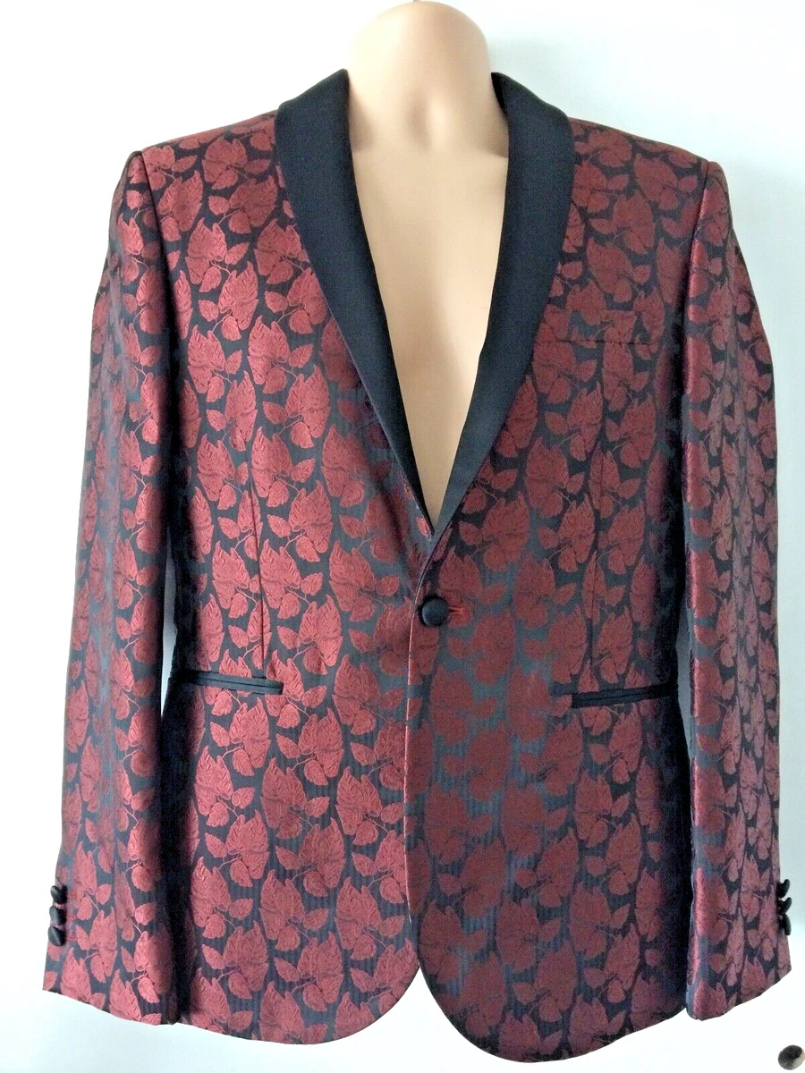 Mens brocade cheap tuxedo jacket