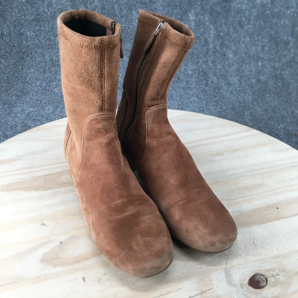 Gentle Souls by Kenneth Cole Botas Mujer 8.5 M Ella Botines Marrón Gamuza Foto 3 de 4