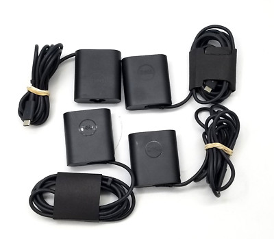 A Lot of 10: Dell Genuine AC Laptop Adapter Charger 45W USB-C P/N: 09K9GP
