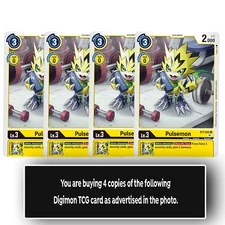 Pulsemon - BT7-032 C - Common - Yellow- Digimon TCG - Playset