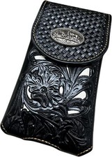 Western Stakes Western Leather Phone Belt Holster Cell Phone Case Phone Pouch
