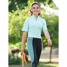 Kerrits Flow Rise Knee Patch Performance Tight Equestrian Pants Size Girl's XL