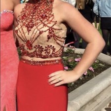 Sherri Hill Two Piece Prom Dress Size 8