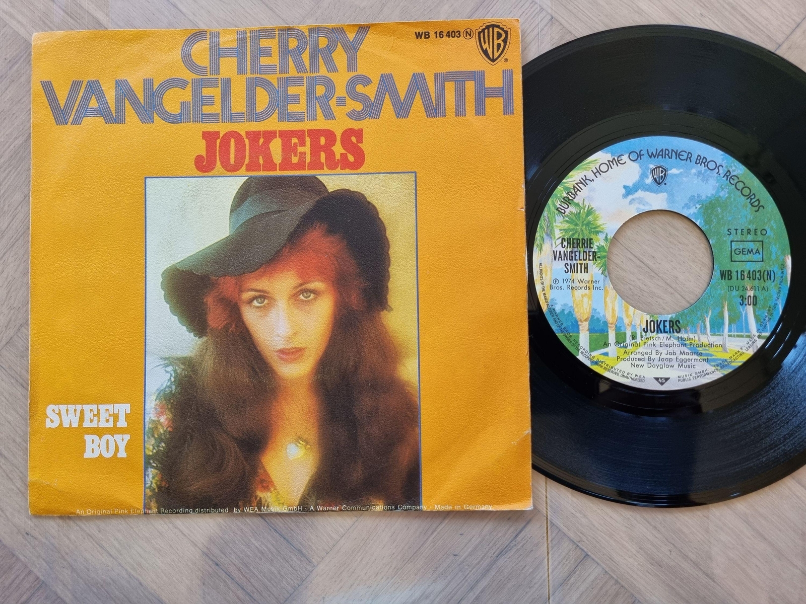 7"" Single Vinyl Cherry Vangelder-Smith - Jokers Germany