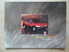 PONTIAC TRANS SPORT orig 1999 Large Format Sales Brochure for Canada