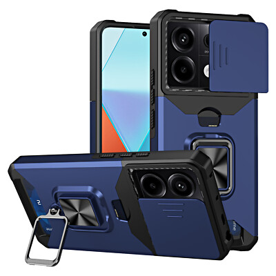 For Redmi Note 14 Pro Plus 11 Magnetic Lens Protection Phone Case With Kickstand