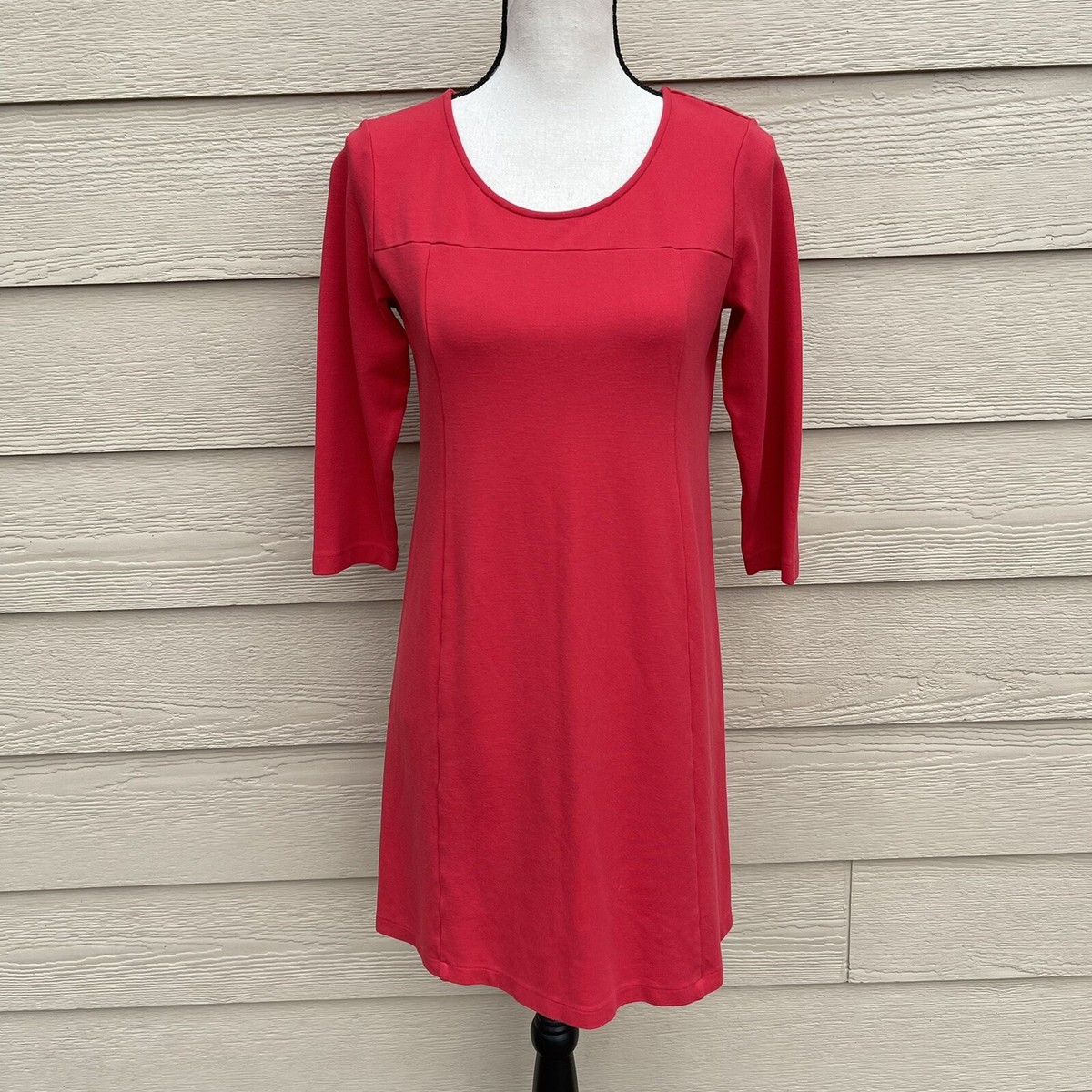 petite red shift dress Women's Bow Shoulder Mini Shift Dress