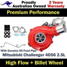 Turbo Pros GEN1 High Flow Turbo+Oil Feed Pipe For Mitsubishi Challenger 2.5L