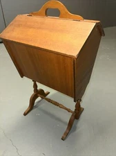 Antique Standing Sewing Box,Original Finish