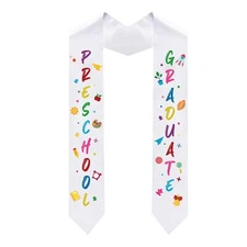 Unisex Kindergarten Preschool Graduation Stole Class with Colorful Word 2025 ...