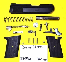 COBRA CA 380 BLACK GUN REPAIR PARTS  ITEM #25-390