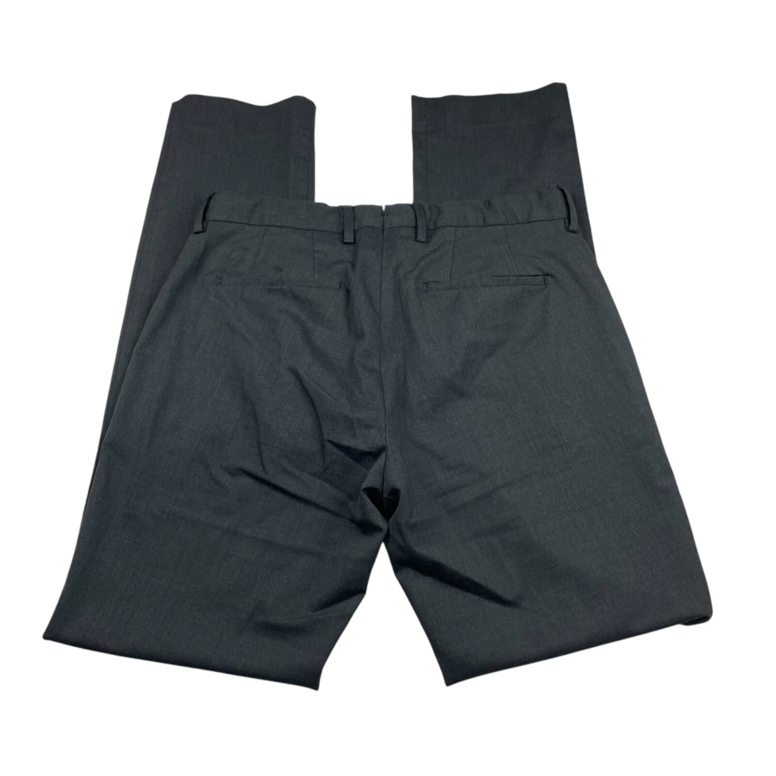 Moncler 1952 Pantalone elegante uomo misto lana piatto davanti grigio • 34x34