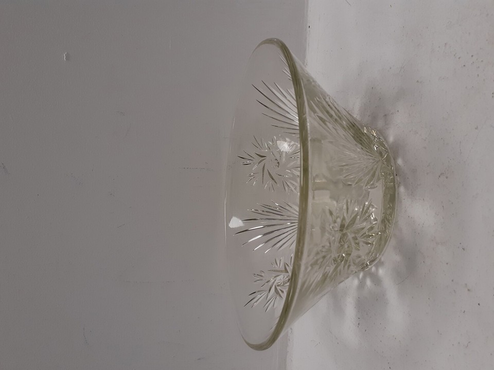 Crystal Glass Decorative Bowls Fruit Food Holder Clear Collectable