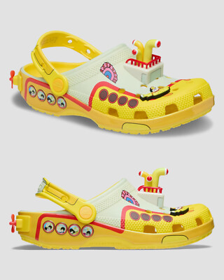 NEW CROCS The Beatles Yellow Submarine Classic Clog Men's Multi Size IN STOCK