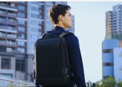  Men s Sleek Business Smart 17  backpack expandable, antitheft, USB Travel