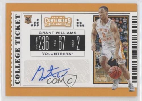 2019-20 Contenders Draft Picks RPS College Ticket Grant Williams Rookie Auto RC - Picture 1 of 4