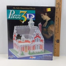 Puzz 3D Isabella Victorian House 225 Piece 3D Puzzle Foam Backed Vintage Sealed