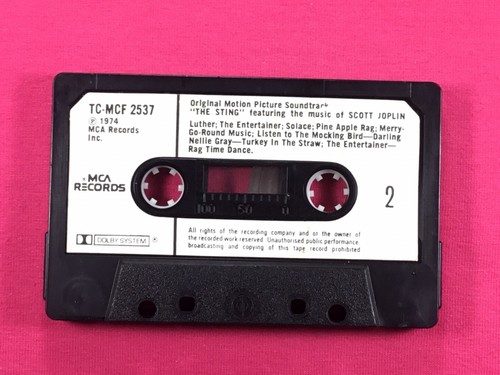 The Sting Featuring The Music Of Scott Joplin Cassette MCA Records 1974 - Picture 5 of 5