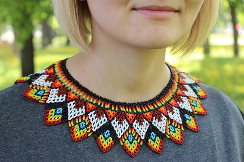 Native American Beaded Necklace 