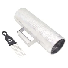 Metal Guiro with Scraper 6"x12"  Stainless Steel