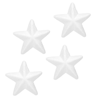 Foam Stars for DIY Arts and Crafts 3.35 x 3.35 Inch Polystyrene Stars for Chr...