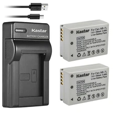 Kastar Camera Battery + Charger for Canon PowerShot G10 G11 G12 SX30 IS NB-7L 7L