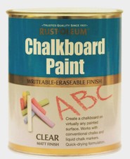 Rust-Oleum Chalkboard Paint Clear Matt 750ml Durable Quick-Drying Formulation