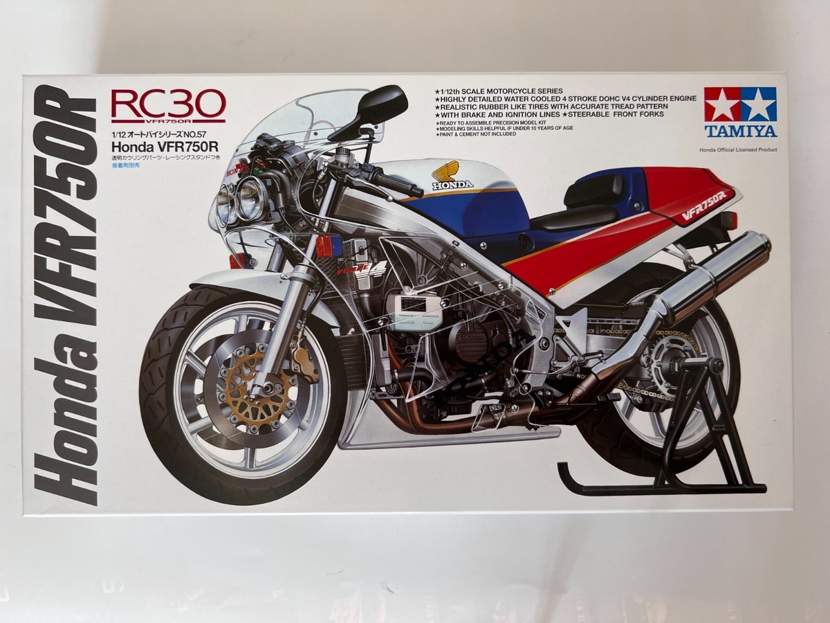 TAMIYA HONDA VFR750R 1/12 with New Decals Item14057 from Japan | eBay