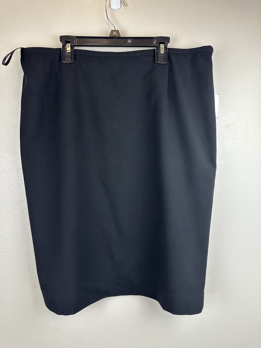 Calvin Klein Black Womens A-Line Skirt Size 16 New With Tags