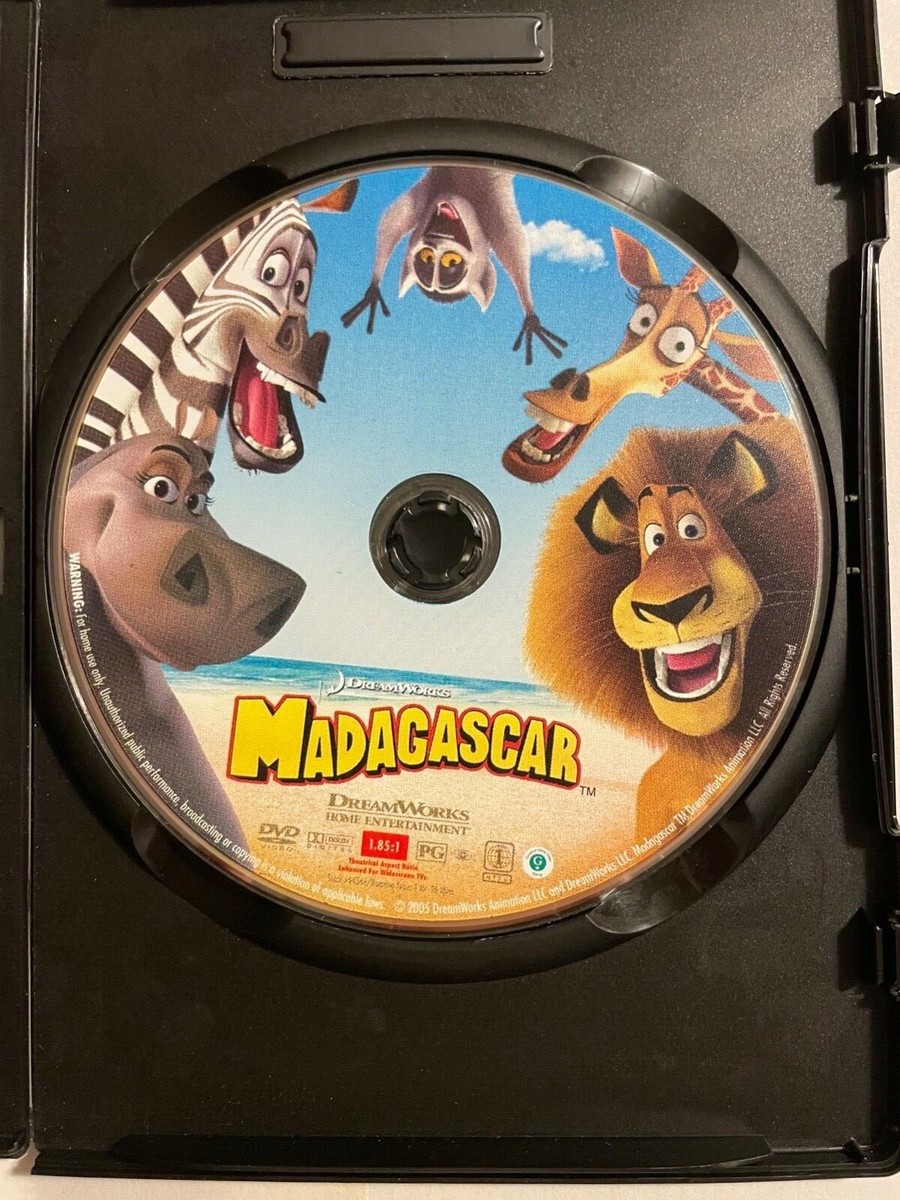 Madagascar 2005 DVD DreamWorks Animation Family/Kids Movie Used