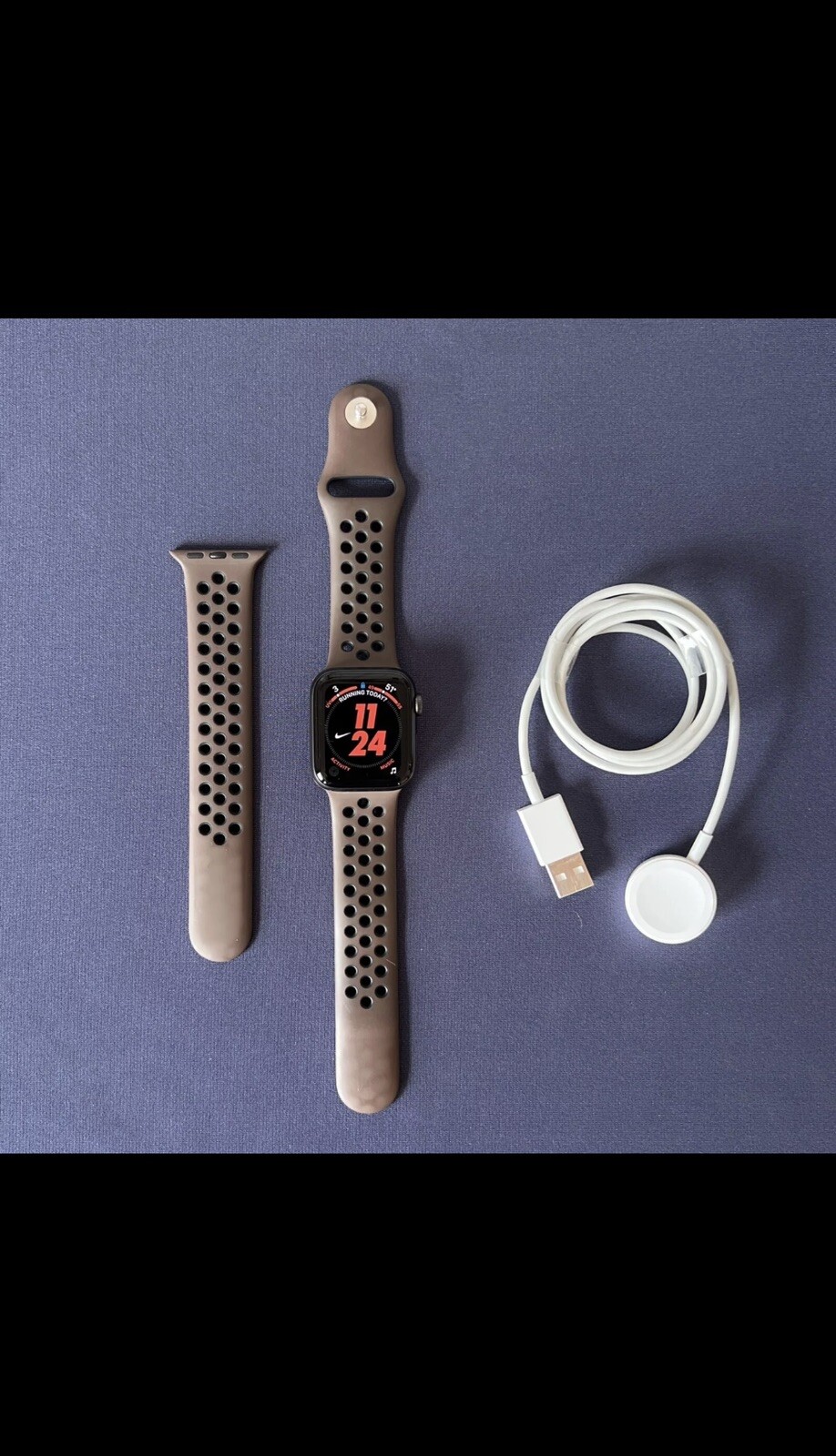 Apple Watch SE GPS + Cellular 40mm Space Gray Nike Sport Band-image