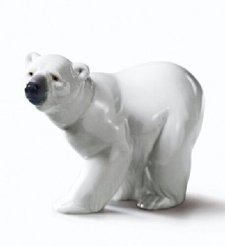 Lladro Porcelain - ATTENTIVE POLAR BEAR - Size 10 x 13 cm - Zdjęcie 1 z 1