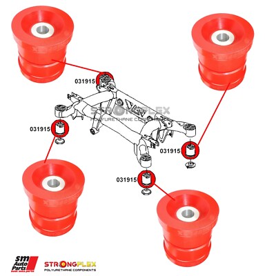 BMW 7 E38, Z8 E52 Silent Unterfahrgestellblock hinten 33311090956