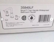 Delta 35849LF Two Widespread Bathroom Faucet, Lever Handle, Chrome