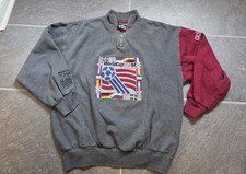 VTG ADIDAS 1994 WORLD CUP EMBROIDERED MEN'S 1/4 ZIP SWEATSHIRT SZ L