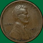 1922-D Lincoln Wheat Cent Very Fine VF Coin #34842