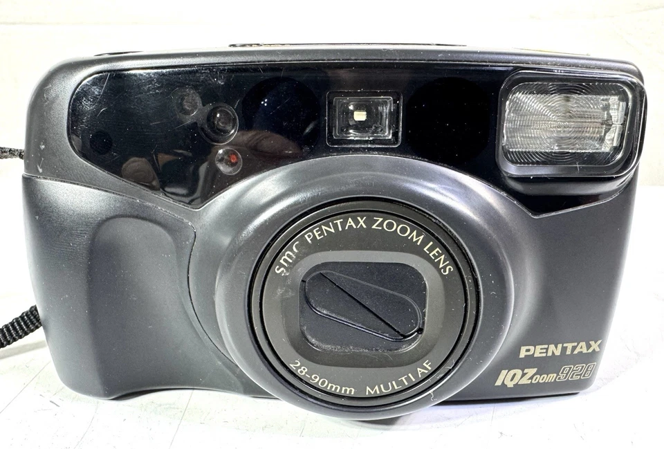 Pentax IQZoom 928 Date Panorama Zoom 35mm Film Point & Shoot Camera & Case WORKS - Image 3 of 4