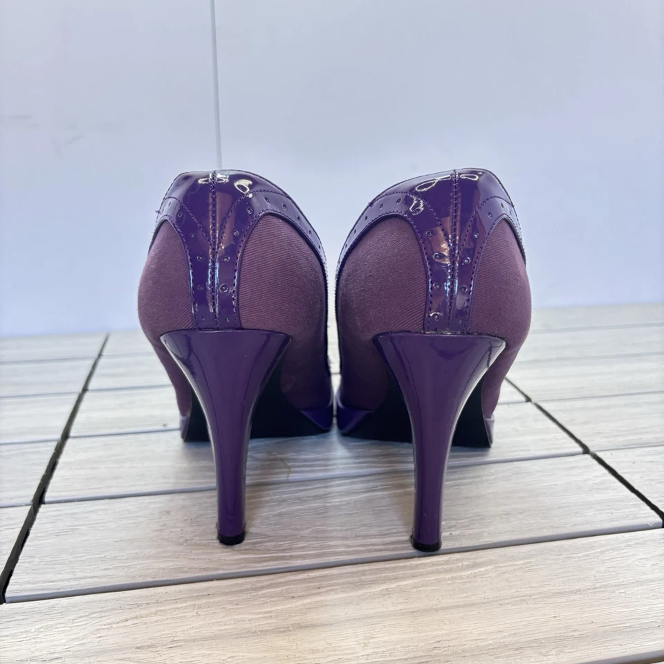 Tacones de aguja vintage Quipid púrpura talla 9 Foto 4 de 4