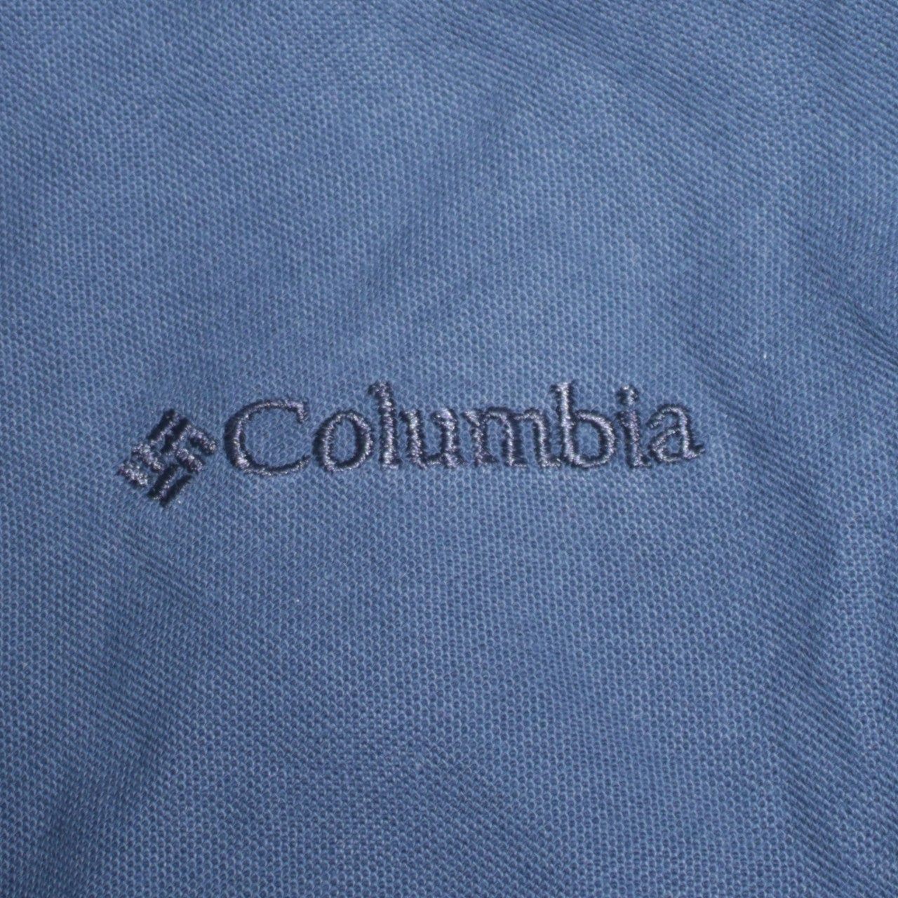 Columbia Blue Polo Mens L image 8